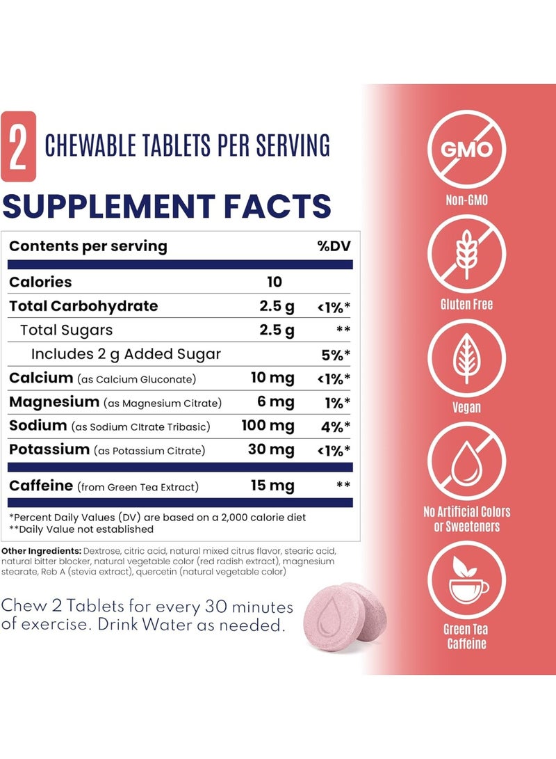 SaltStick Electrolytes FastChews Citrus Burst, Chewable Hydration Tablets, Sodium Potassium Magnesium Calcium, 60 Chewable Tablets - Image 2